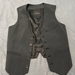 Black Button-Up Vest